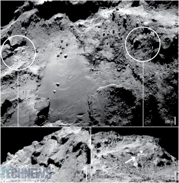 Researchers find water ice on comet 67P’s surface 2