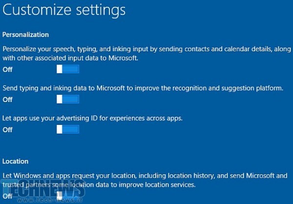 Windows-10-customize-install-personalization-and-location-settings