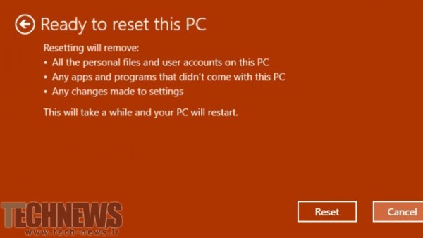 Troubleshoot > Reset this PC