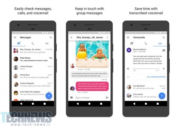 Google Voice gets updated with new UI and new apps