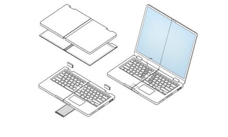 سامسونگ پتنت جدیدی از یک لپ تاپ با نمایشگر تاشو ثبت کرده است