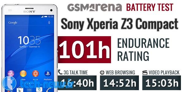 تست باتری Sony Xperia Z3 Compact