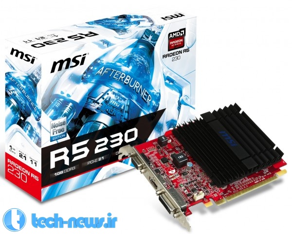 MSI نسخه ی استاندارد از کارت گرافیک Radeon R5 230 را عرضه کرد