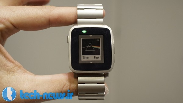 MWC 2015: شرکت Pebble مدل تمام فلزی از ساعت هوشمند Time را معرفی کرد