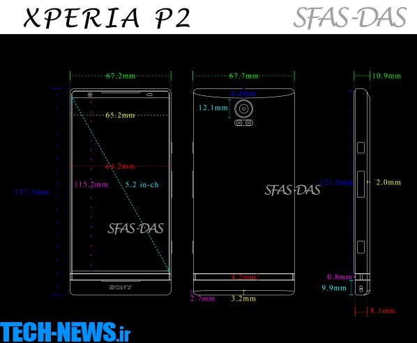اطلاعاتی جدید از پرچم‌دار بعدی سونی موسوم به Xperia P2 لو رفت
