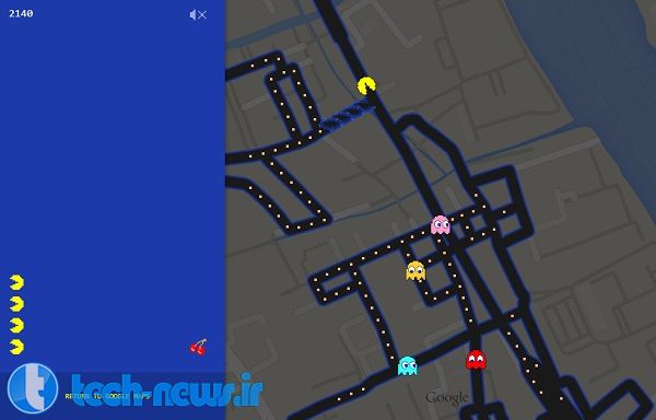 در خیابانهای شهرتان، Pac-Man بازی کنید!