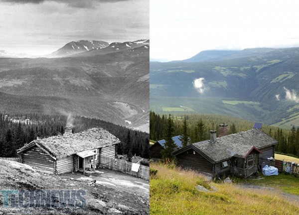 تغییرات زیستی طبیعت نروژ در عکس‌های ثبت شده در 100 سال گذشته تا به امروز