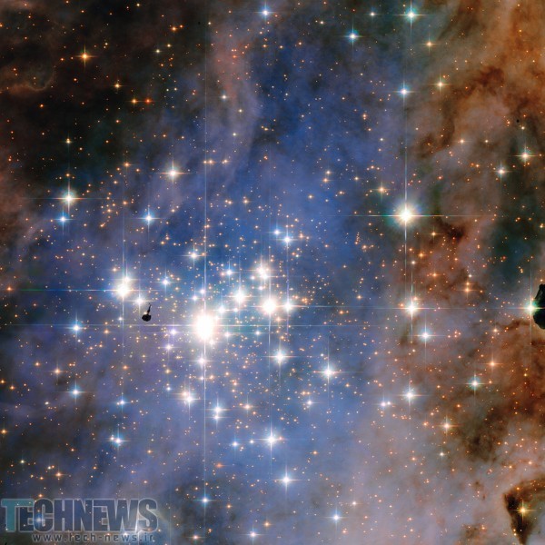 تلسکوپ فضایی هابل برخی از بزرگ‌ترین و درخشان‌ترین ستاره‌های کهکشان را به تصویر کشیده است