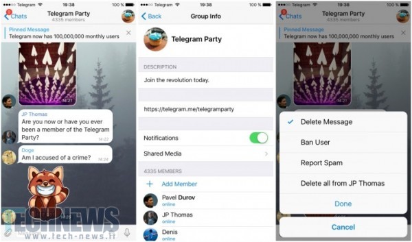 اپلیکیشن پیام رسان تلگرام با قابلیت‌های جدید به‌روزرسانی شد