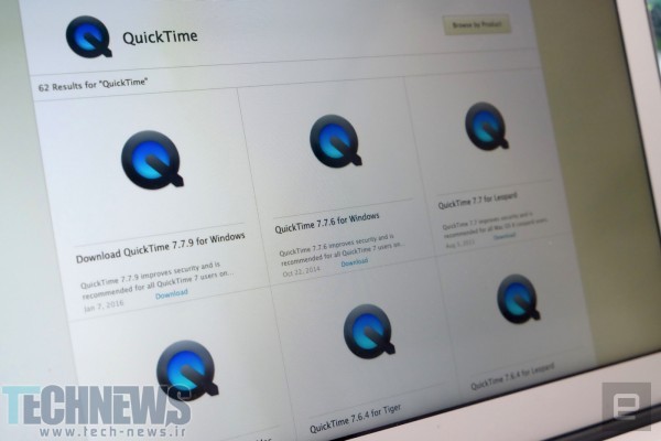 اپل تایید کرد: دیگر از QuickTime برای ویندوز پشتیبانی نخواهد کرد