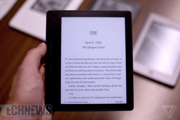 آمازون Kindle Oasis باریک‌ترین و سبک‌ترین کتابخوان الکترونیکی خود را معرفی کرد