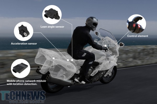 BMW حالا اولین سیستم اضطراری هوشمند را برای موتورسیکلت‌ها دارد