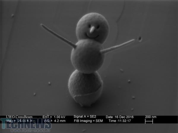 کوچک‌ترین آدم برفی جهان در آزمایشگاه ساخته شد