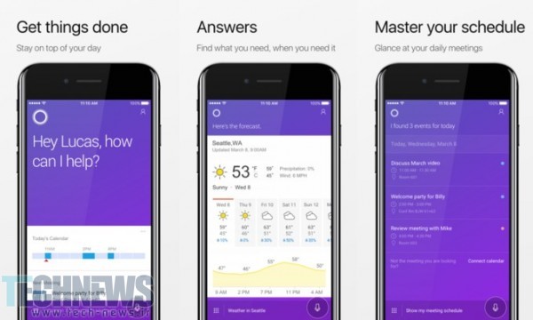 به‎روزرسانی کورتانا برای iOS ظاهر و قابلیت‎های جدیدی به همراه می‎آورد