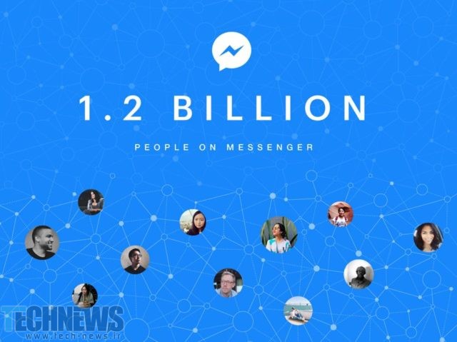 تعداد کاربران مسنجر فیس‎‌بوک به 1.2 میلیارد نفر رسید