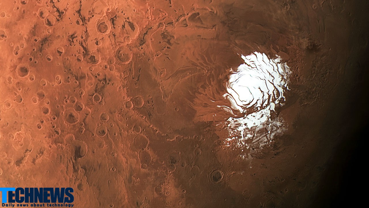 تصاویری که وجود یخ در مریخ را اثبات می کند
