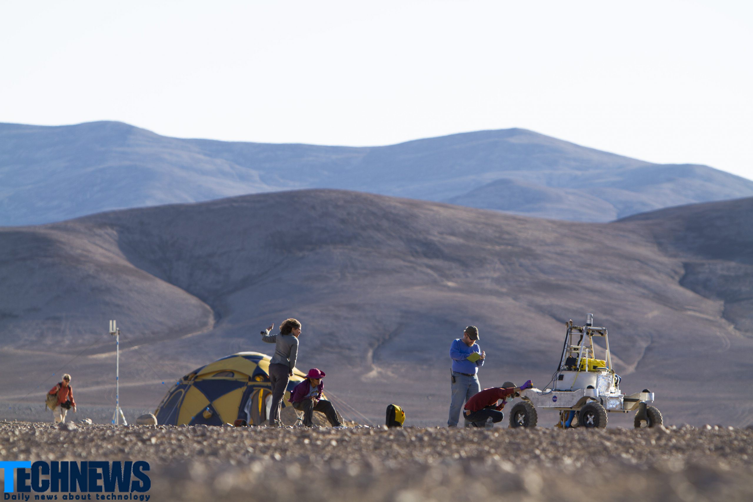 آزمایش مریخ نورد ناسا در بیابان‌های خشک