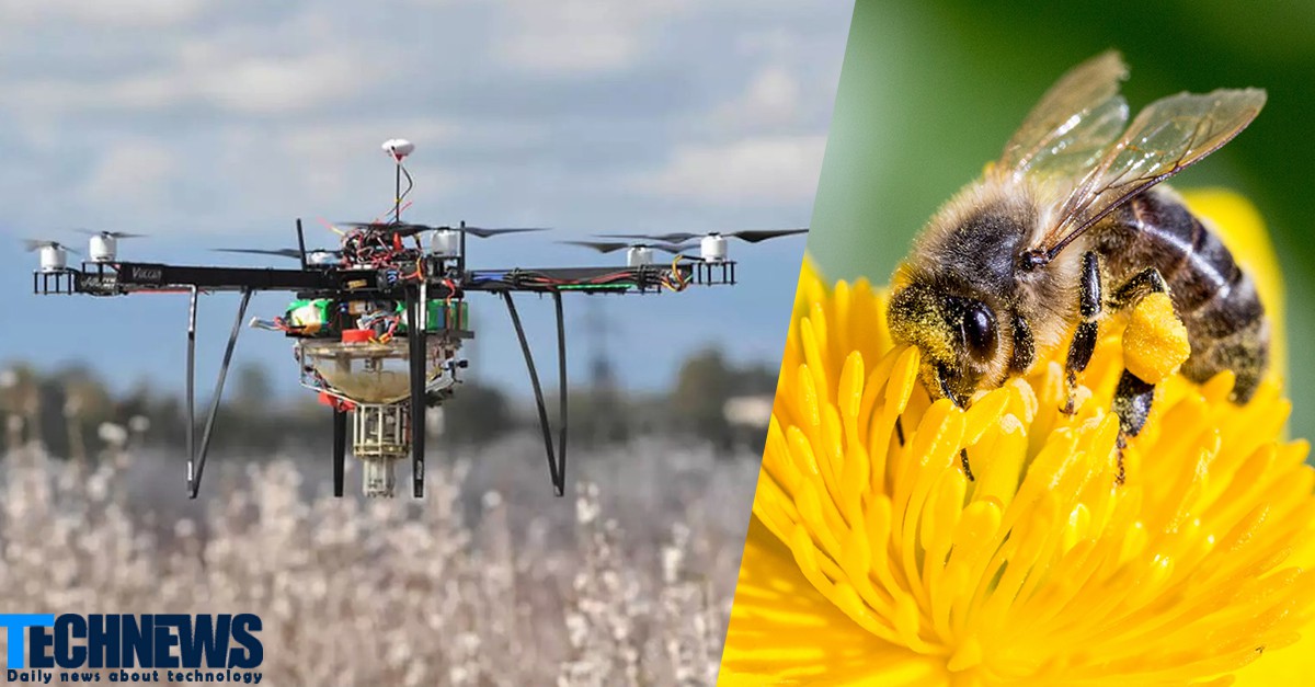 استفاده از پهپادها به جای زنبور عسل در طبیعت