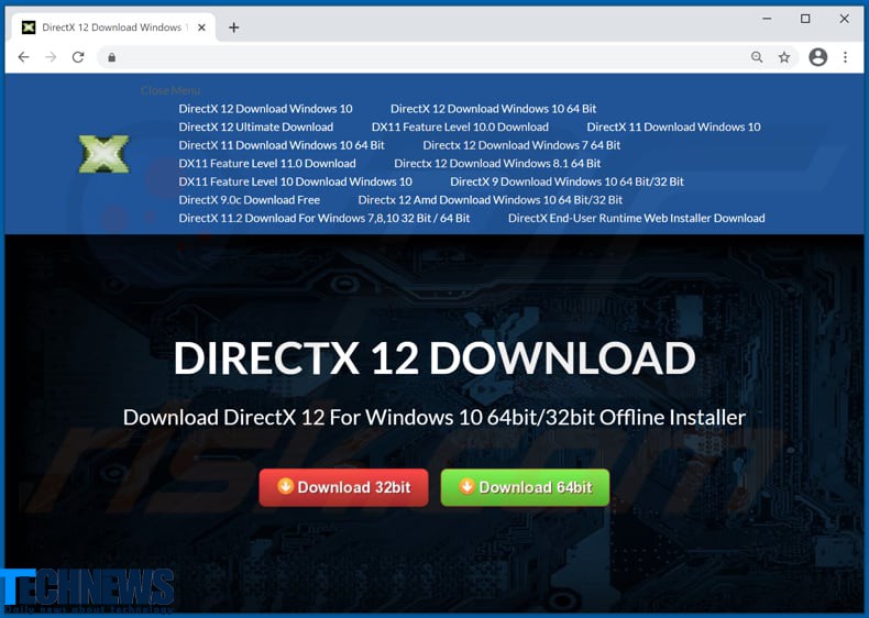 وب سایت جعلی دانلود DirectX 12 اطلاعات کاربران را سرقت می کند