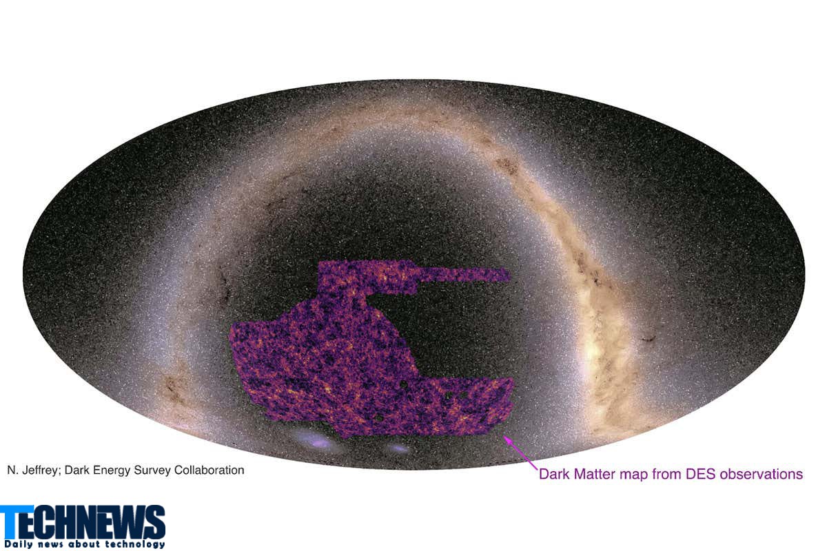 جدیدترین نقشه ماده تاریک جهان توسط اخترشناسان ایجاد شد