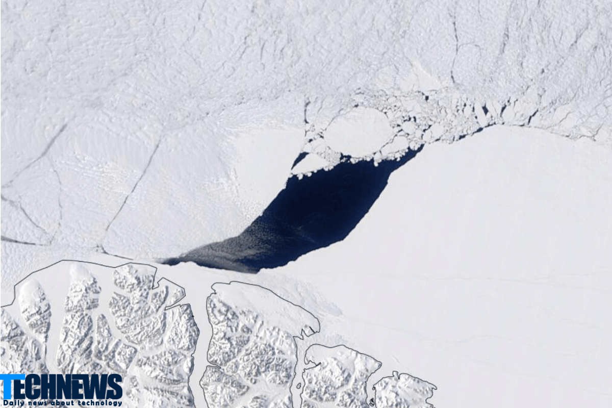 کشف شکاف عظیم در منطقه «آخرین یخ» قطب شمال + فیلم