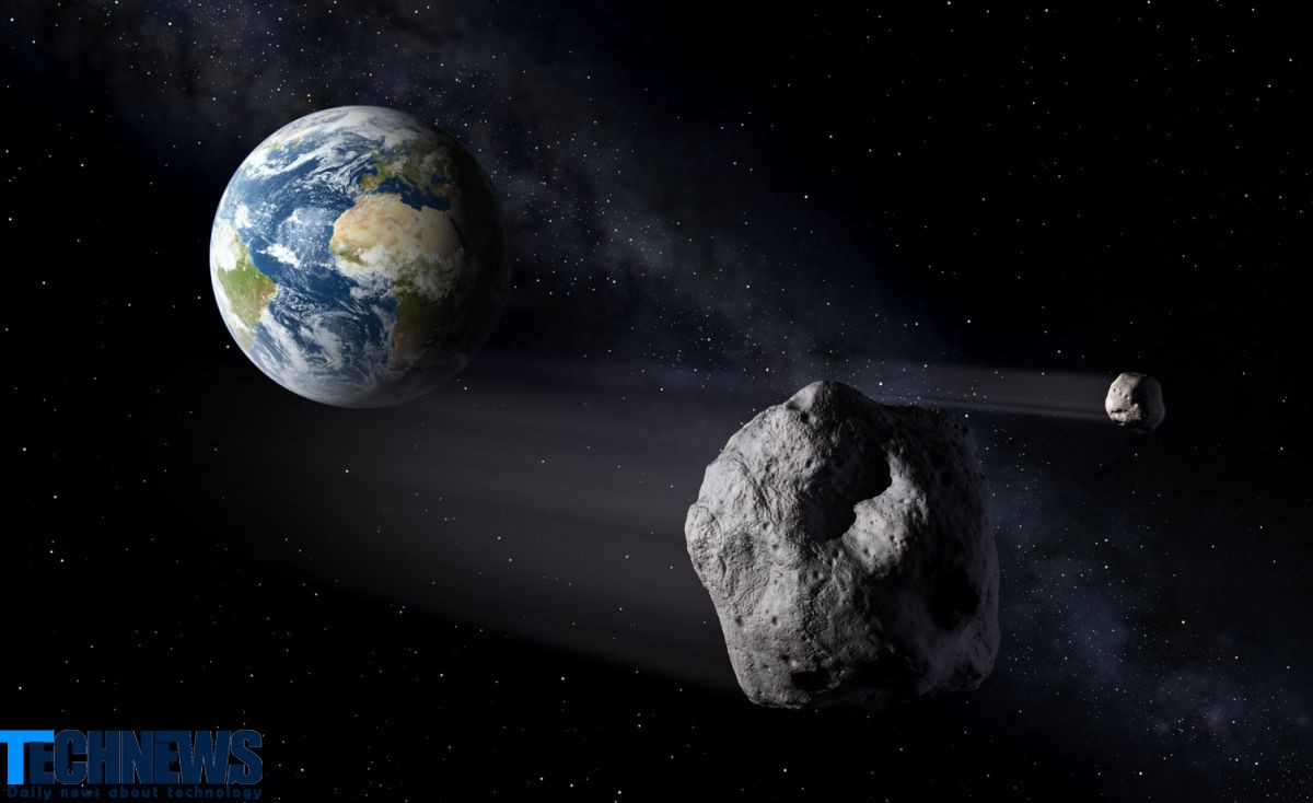 عبور مجموعه‌ای از سیارک ها از نزدیکی زمین