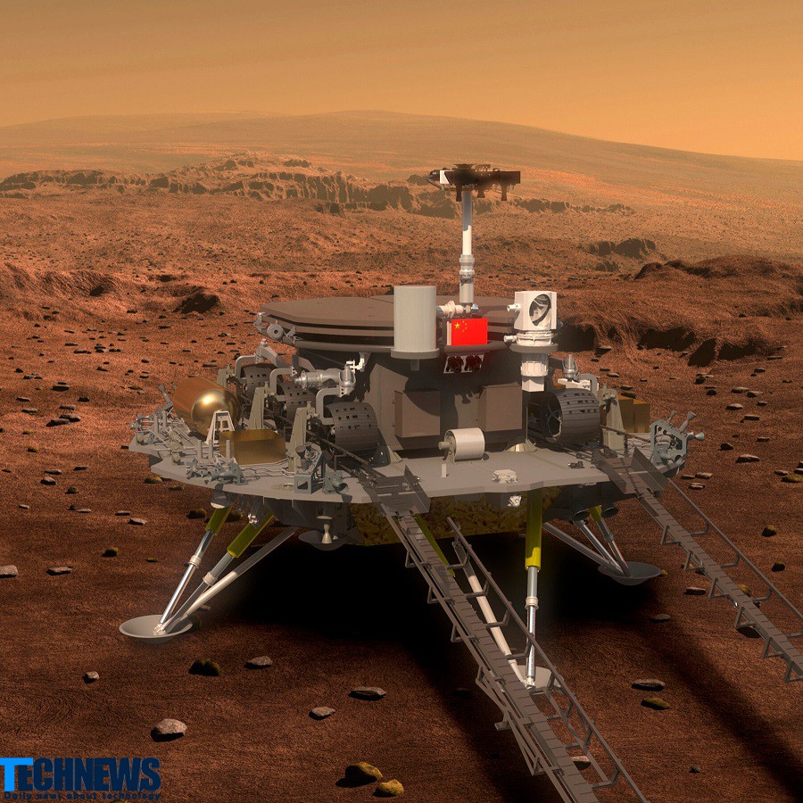 اطلاعات مهم ناحیه نیمکره شمالی مریخ در دست مریخ نورد ژورونگ چینی‌ها