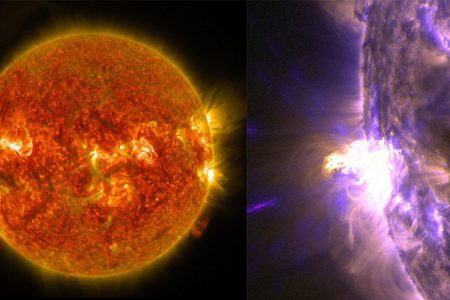 تصاویر ثبت شده جدید ناسا یک انفجار خورشیدی را نشان می دهد