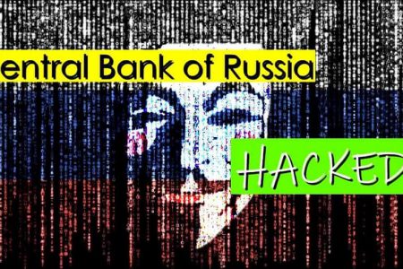 گروه هکری آنانیموس از حمله به بانک مرکزی روسیه خبر داد