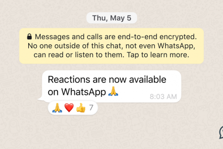 امکان واکنش به پیام از طریق ایموجی در واتساپ ممکن شد