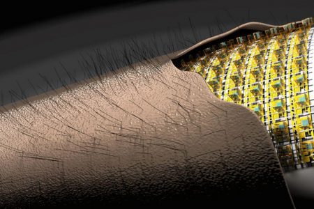 ساخت نوعی پوست مصنوعی الکترونیکی با قابلیت حس لامسه