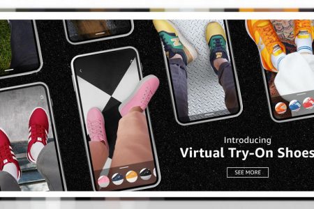 قابلیت جدید Virtual Try-On For Shoes اپلیکیشن آمازون اجازه امتحان کفش قبل از خرید را به کاربر می دهد