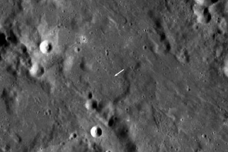 مدارگرد شناسایی ماه محل برخورد موشک با ماه را به ثبت رساند