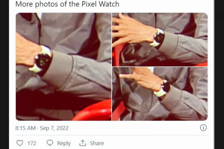 ساعت پیکسل واچ در دست مدیر عامل گوگل مشاهده شد