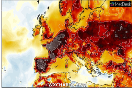 سرعت گرمایش در اروپا حدود دو برابر بیشتر از سایر قاره ها است