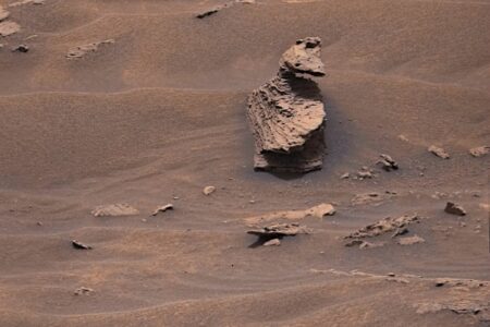 کنجکاوی یک صخره شبیه به اردک در مریخ پیدا کرد