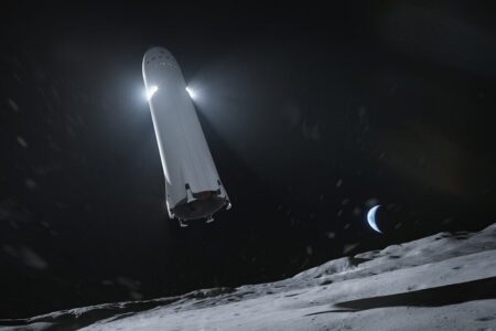 ناسا تا پایان ۲۰۲۳ با فضاپیمای استارشیپ روی ماه فرود می آید