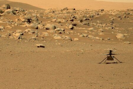 نبوغ رکورد جدیدی در ارتفاع پرواز از سطح مریخ ثبت کرد