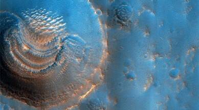 تصویر اخیر ناسا اشکال مرموز دهانه‌های مریخ را نشان میدهد