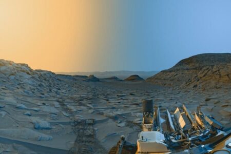 تصویر اخیر کنجکاوی روز و شب مریخ را در یک قاب نشان می دهد