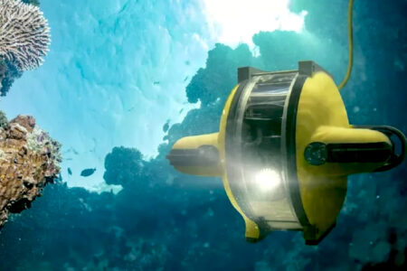 ساخت نوعی ربات زیردریایی که از فناوری هوش مصنوعی برای استخراج کمک می‌گیرد