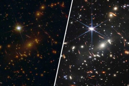 تصویر جدید جیمز وب دورترین ستاره کشف شده را نشان می‌دهد