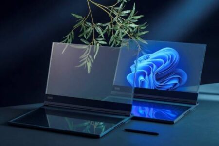 لنوو در حال ساخت یک لپ تاپ شفاف است