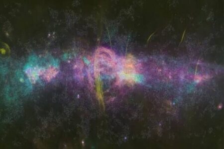 نقشه جدیدی از موتور کهکشان شیری تهیه شد