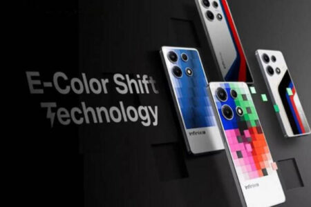 فناوری E-Color اینفینیکس امکان تغییر رنگ پنل پشتی گوشی را فراهم می‌کند