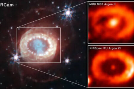 داده‌های تلسکوپ جیمز وب جرم فشرده قلب ابرنو اختر مشهور ۱۹۸۷ را فاش کرد