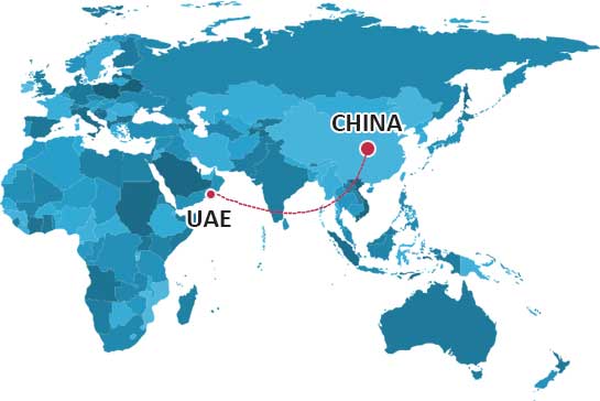 ارسال بار از چین به دبی
