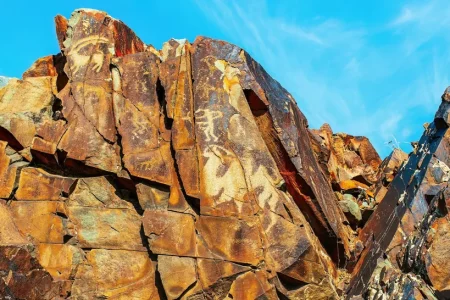 گنجینه تصویری ۳۵۰۰ ساله در دل صخره‌های قزاقستان