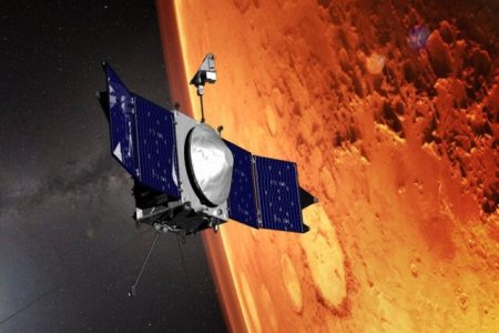 مدارگرد مریخی اودیسی ناسا برای ۱۰۰ هزارمین بار به دور مریخ می‌گردد