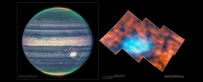 شکل‌های عجیب و درخشان در قسمت بالای جو سیاره مشتری توسط جیمز وب شکار شد